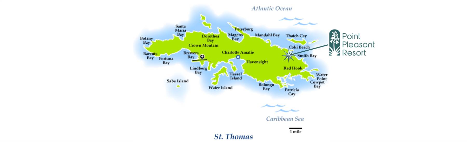 St. Thomas map St. Thomas map